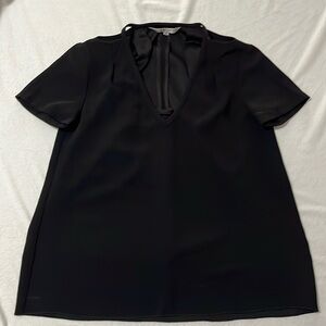 Trina Turk black loose fit dress shirt